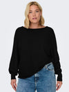 CARNEW ADALINE - Sort Strikbluse - NOOS