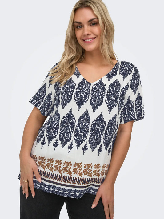 CarHavana - V-Hals Bluse