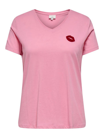 Carbonnie - T-shirt med Broderi