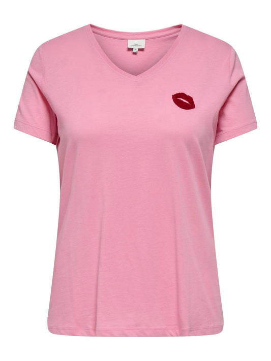 Carbonnie - T-shirt med Broderi