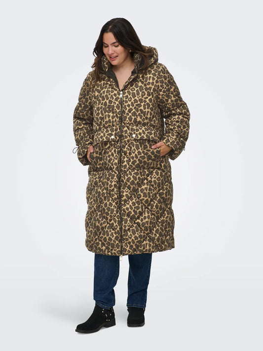 CarAsti - Leopard Puffer Jakke