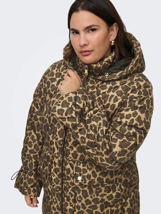 CarAsti - Leopard Puffer Jakke