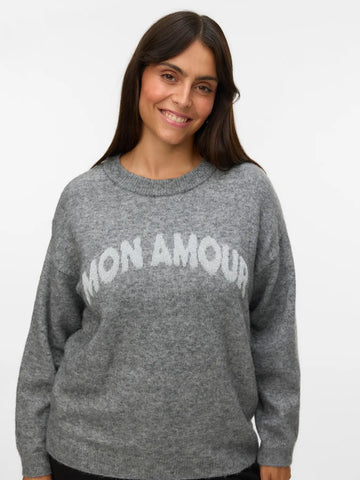 VMCAMOREMIO - Strikbluse