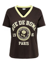 CarVince - V-Neck T-shirt med Print