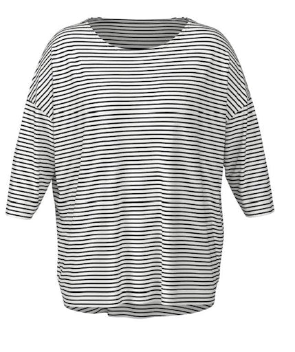 CARLAMOUR 3/4 STRIPE TOPP