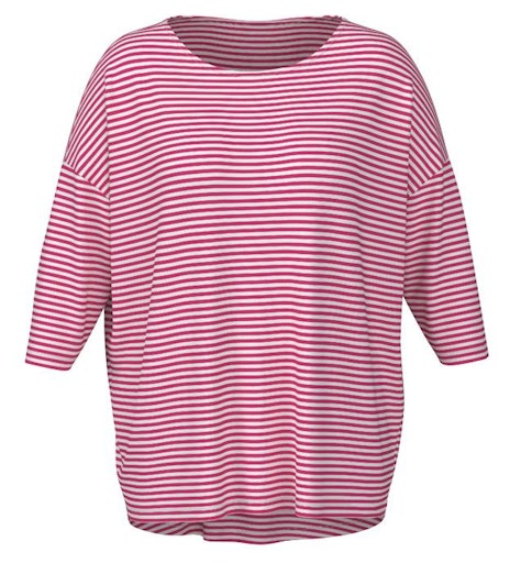 CARLAMOUR 3/4 STRIPE TOPP