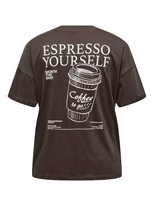 CARVIVVI - T-shirt med print på ryggen