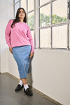 CARMAYA - Sweatshirt med ryggprint