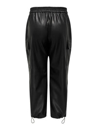 CARHEIDI FAUX LEATH CARGO TRACKPANTS OTW