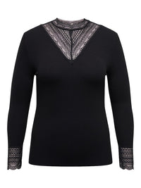 CARTILDE RIB LACE L/S TOP JRS