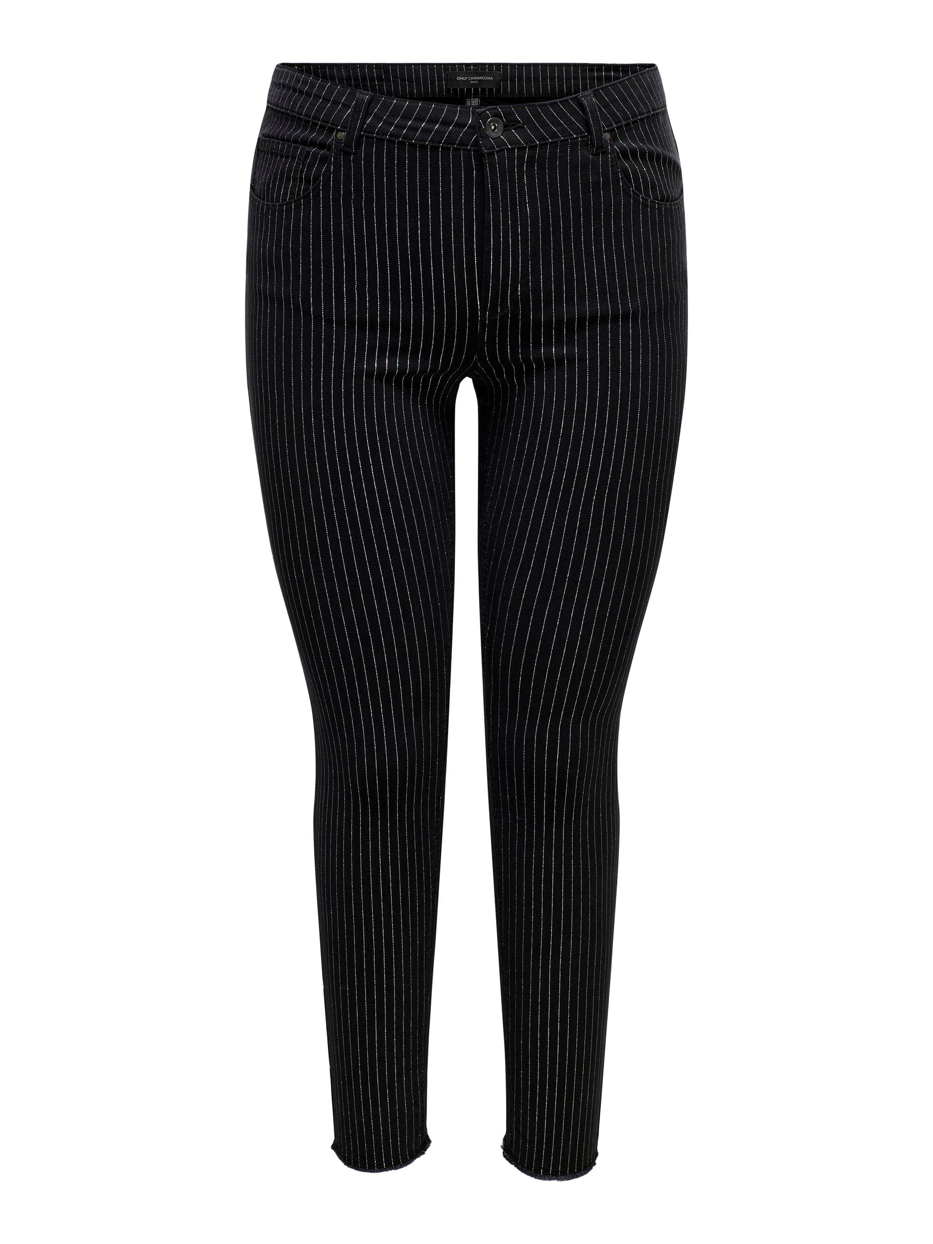 CARBLUSH-VADA SHINE STRIPE SKINNY PNT