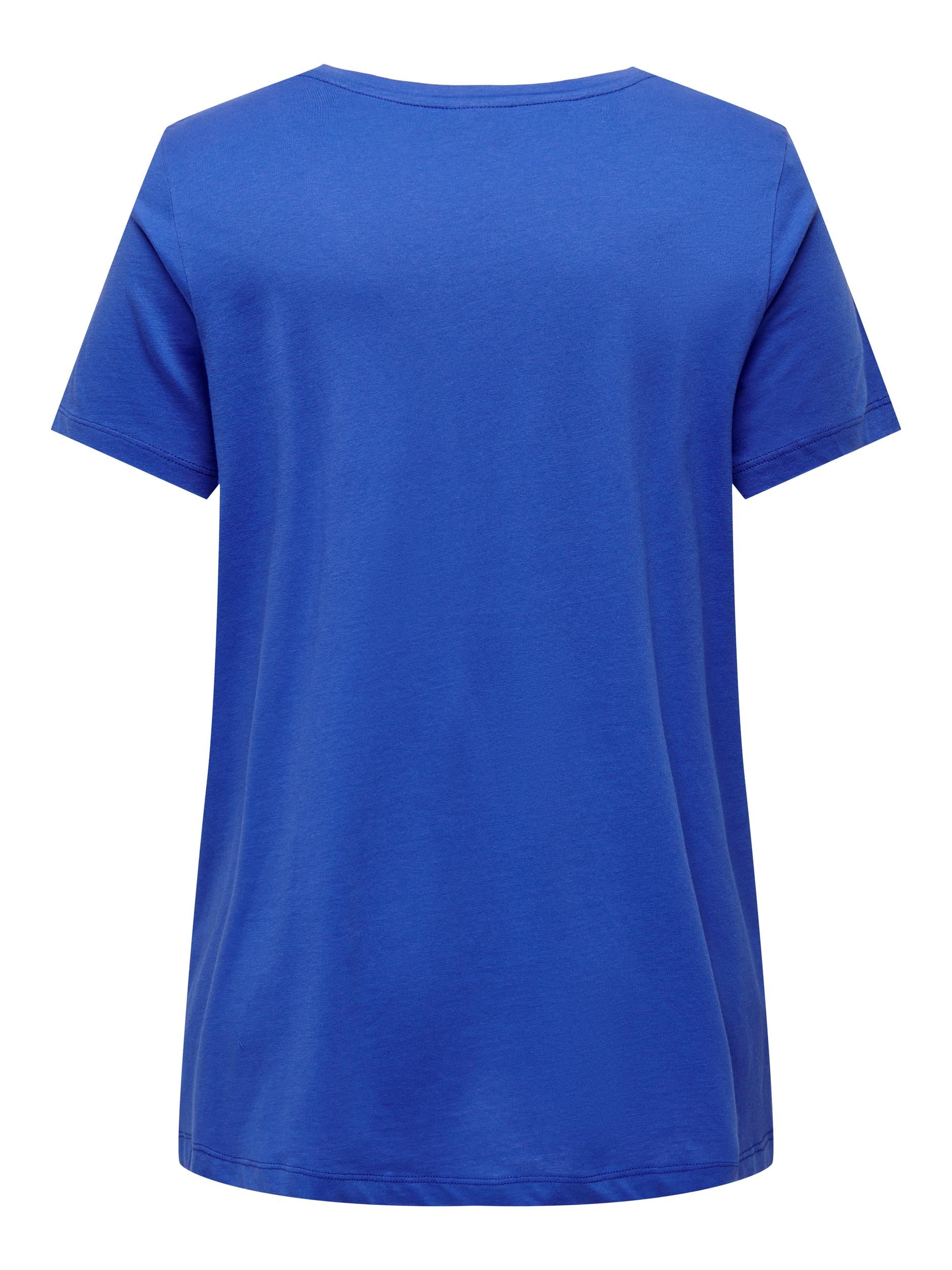 CARBONNIE - LIFE S/S V-NECK A-SHAPE TEE