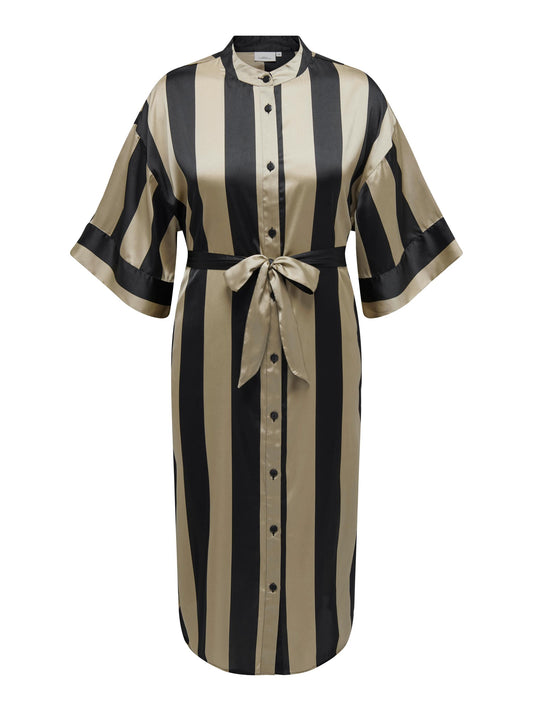 CARALLESIA 3/4 MIDI DRESS WVN