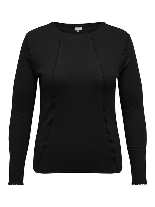 CARSABRINA L/S OVERLOCK TOPP