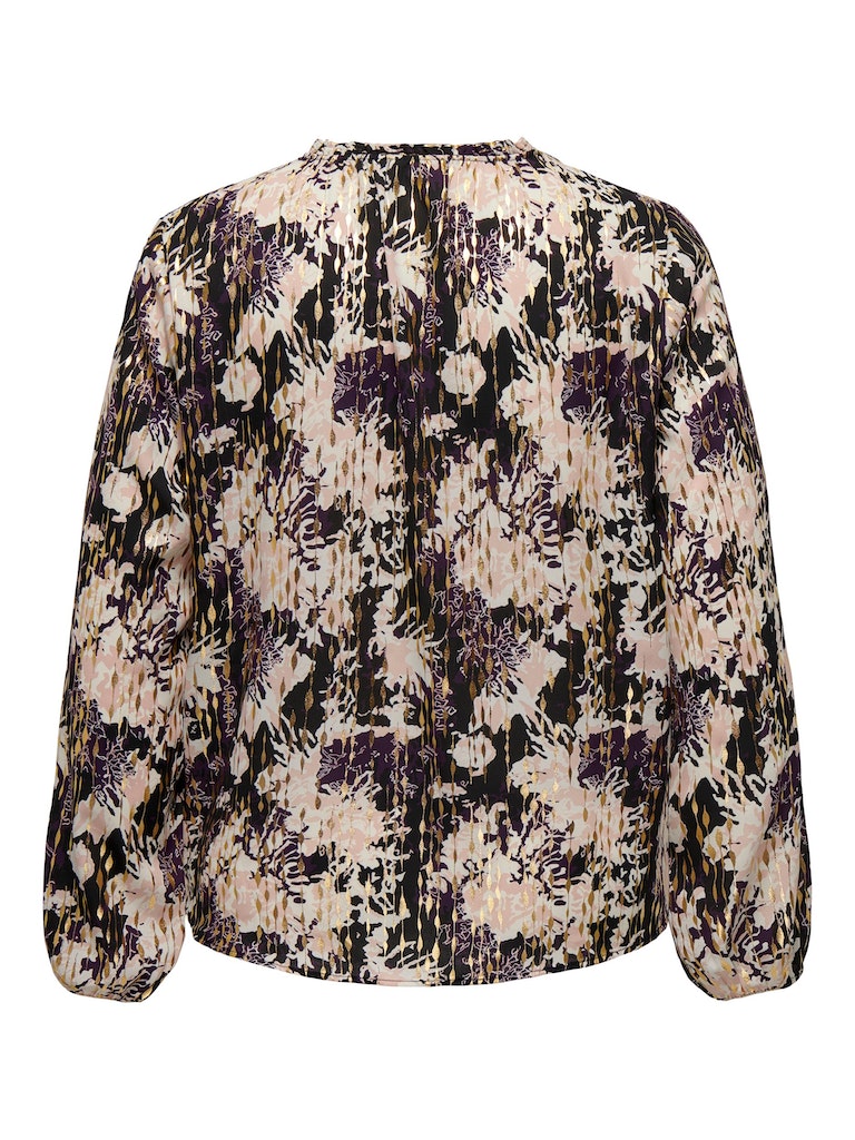 CARREECE L/S V-HALS TOPP AOP