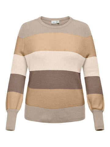 CARNEW DARIA L/S STRIPE GENSER STRIKKET