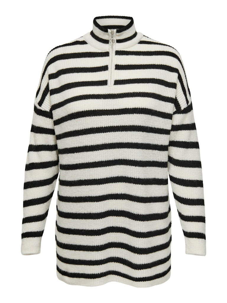 CARALFRIDA L/S HALF-ZIP KNIT