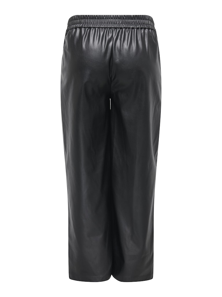 CARBINA FAUX LEATHER WIDE PANT