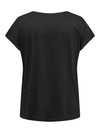 CARLULA S/S O-NECK RHINESTONE TOP - 112
