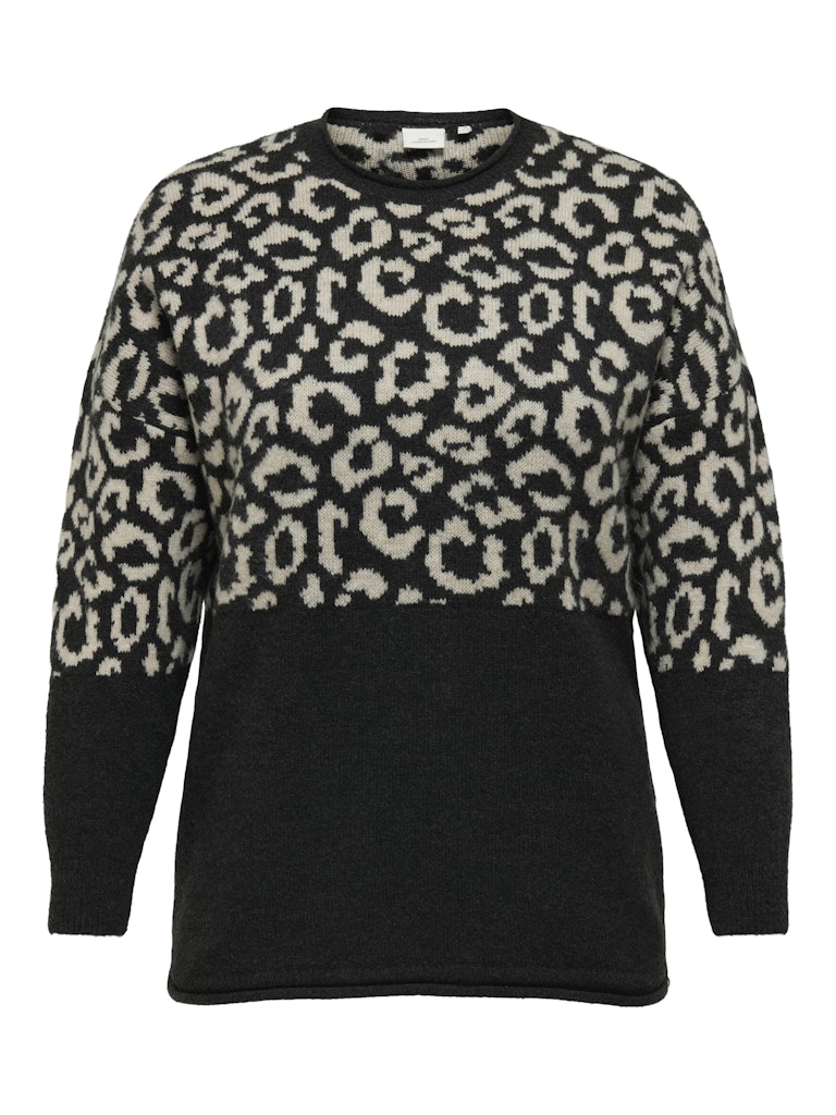 CARJADE ZEBRA L/S O-NECK KNIT NOOS