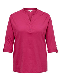 CARSCARLETTA 3/4 V-NECK TOP