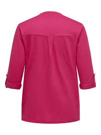 CARSCARLETTA 3/4 V-NECK TOP