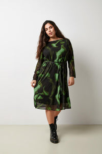 CARFOREST LIFE LS BOATNECK DRESS