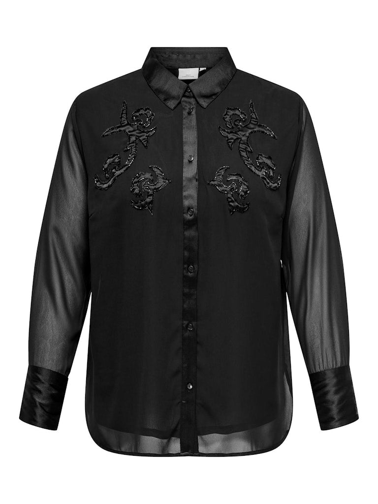 CARARIANNA LS EMBELLISHMENT SHIRT