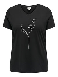 CARLYDIA LIFE SS V-NECK REG TEE