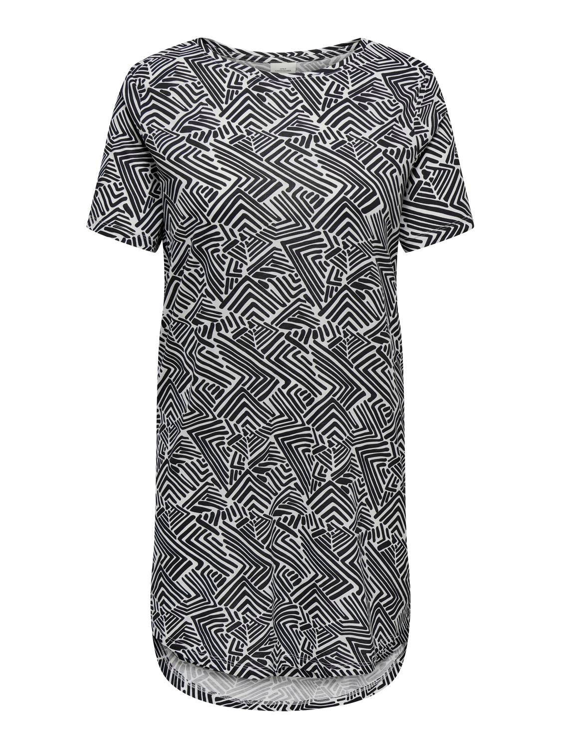 CARMAY S/S DRESS AOP JRS