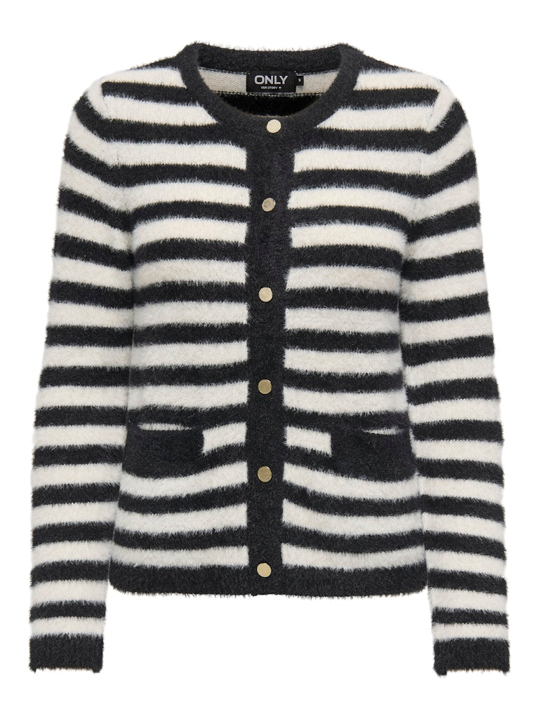 CARCASSA LS O-NECK CARDIGAN KNIT