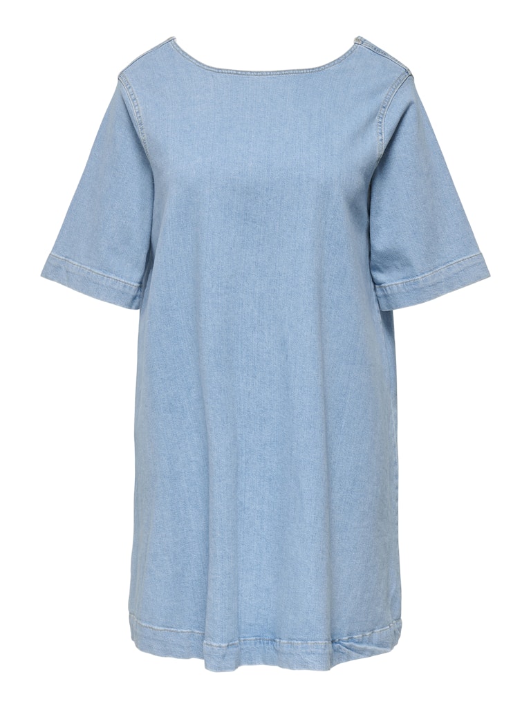 CARTINE MIDI SS A-SHAPE DENIM DRESS