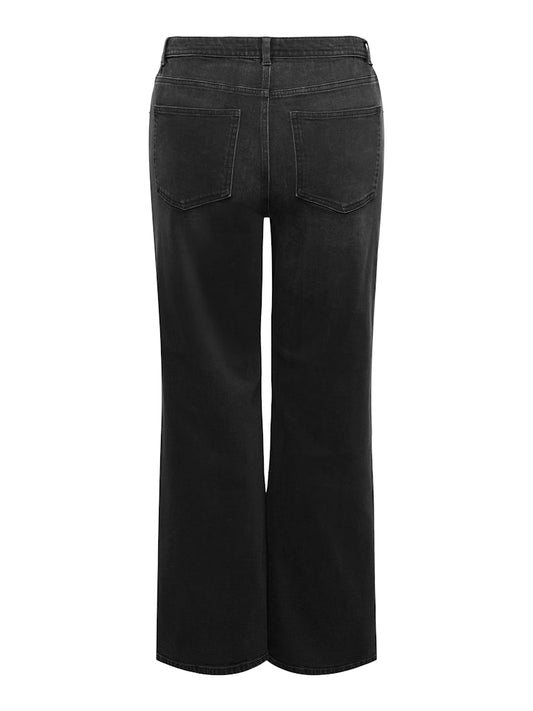 CARZENIA - Sorte Jeans med Vidde