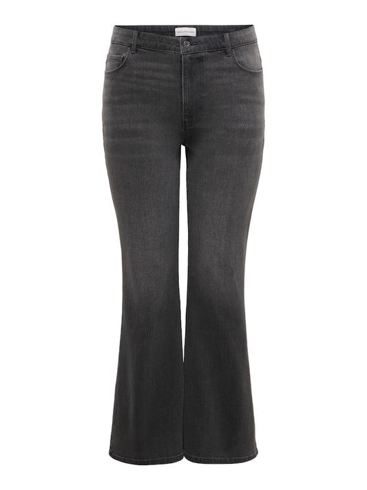 CARLANA - Grå Retro Flared Jeans