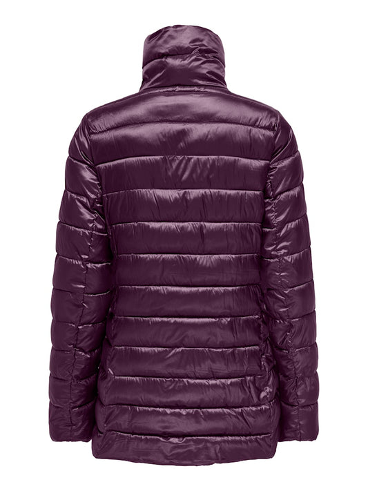 CARVEGA - Quiltet Mauve Wine Jakke