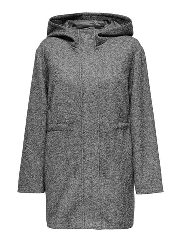 CARKIRA - Grå Jakke med Hætte
