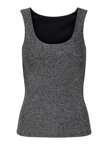 GLITTER ERMELØS 2-VEIS TOPP