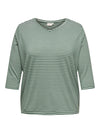 CarLina - Bluse med 3/4 ermer