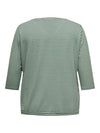 CarLina - Bluse med 3/4 ermer