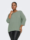 CarLina - Bluse med 3/4 ermer