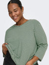 CarLina - Bluse med 3/4 ermer