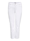 CarWilly - hvite straight denim jeans - noos