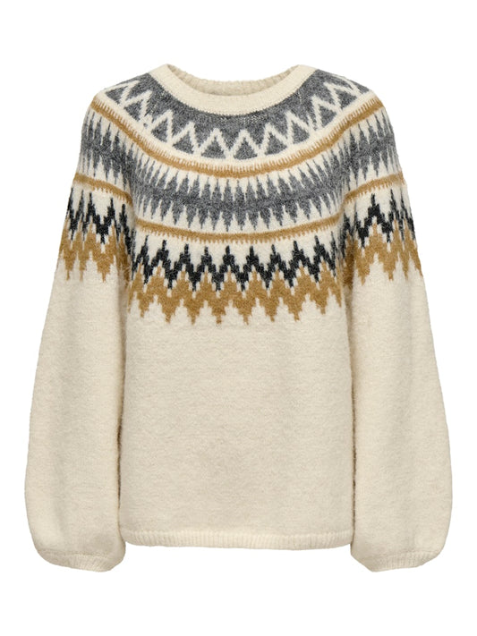 CarREYKJA - O-Hals Striktrøje