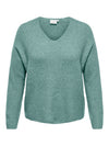 CARCAMILLA - V-NECK L/S PULLOVER KNIT - NOOS