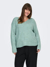 CARCAMILLA - V-NECK L/S PULLOVER KNIT - NOOS