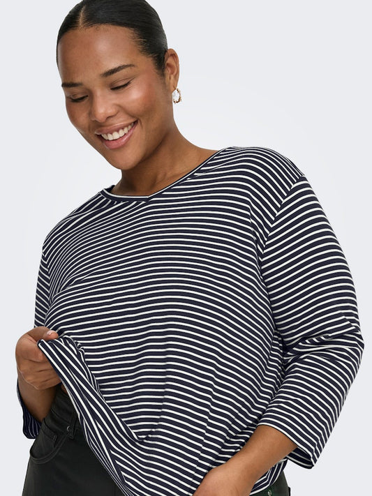 CarLina - Bluse med 3/4 Ærmer