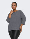 CarLina - Bluse med 3/4 ermer