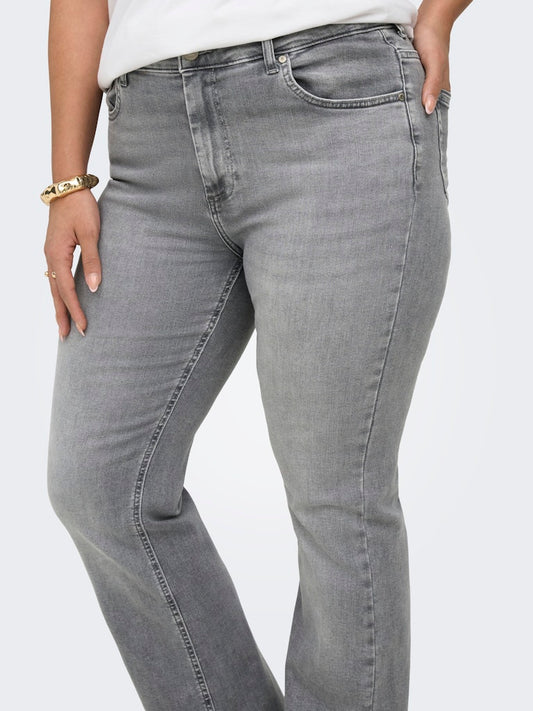 CarWilly - Flared Grå Jeans