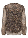 CarDitsy - Chiffonbluse med Print