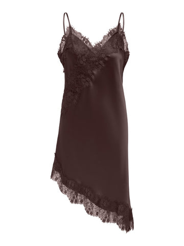 CarIndona - Satin Blonde Mini Kjole